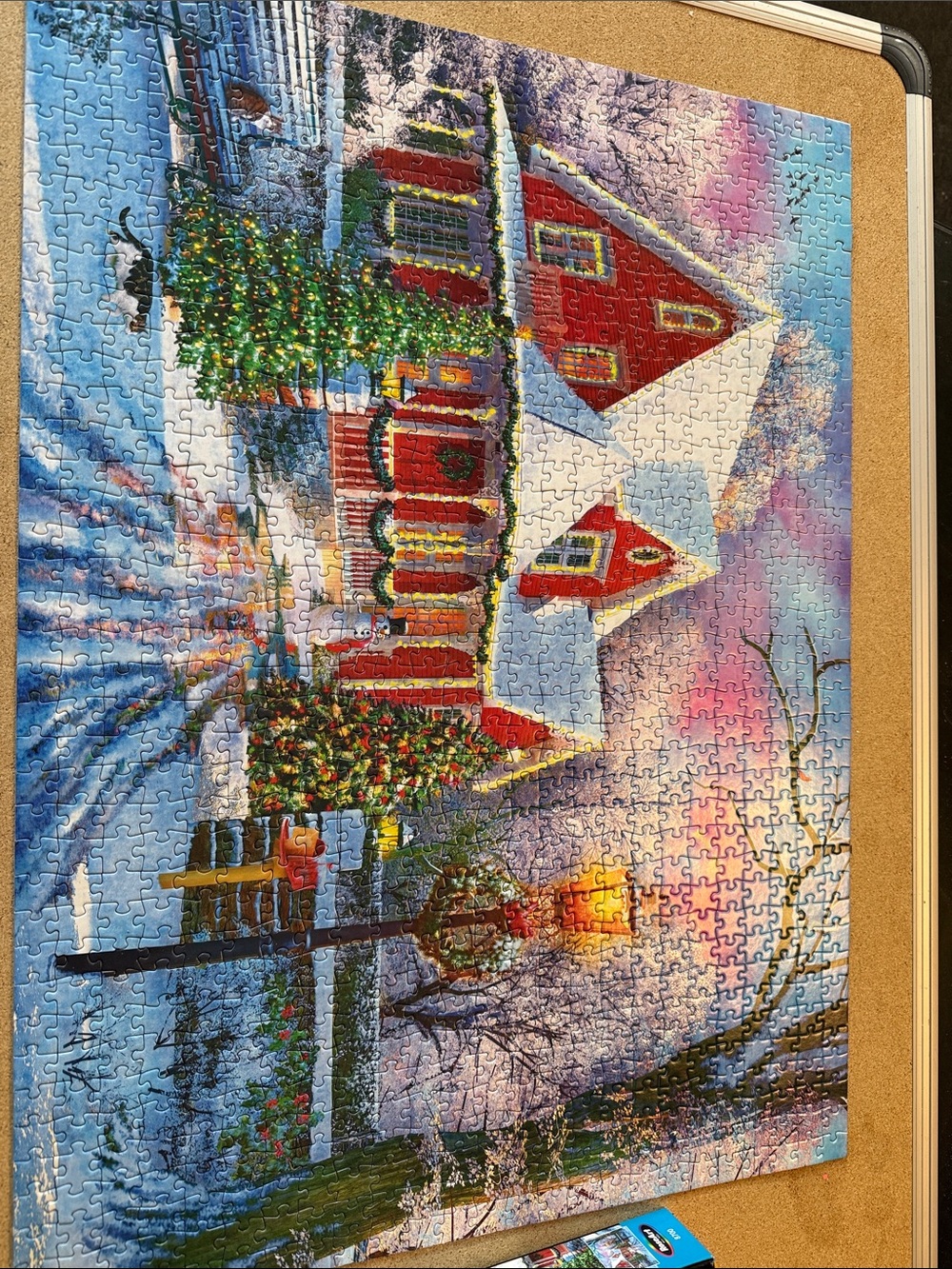 Kodak Holiday Village Jigsaw Puzzle - Red, White, Green